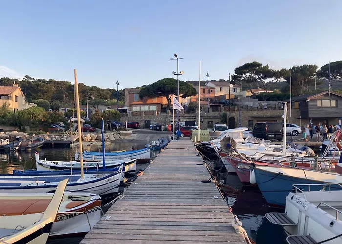 公寓 La Baie Climatise, Vue Mer, Pour 4 Personnes Avec Piscine Sur La Presqu'ile De Giens A *